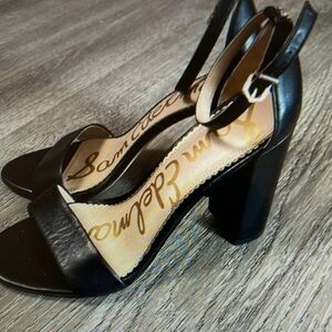 Sam Edelman Black Block Heel Sandals
